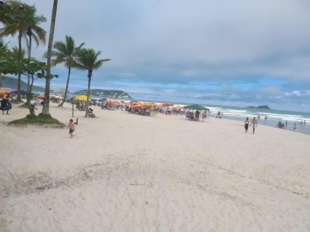 Apto Aconchegante Pe Na Areia Guarujá Exterior foto